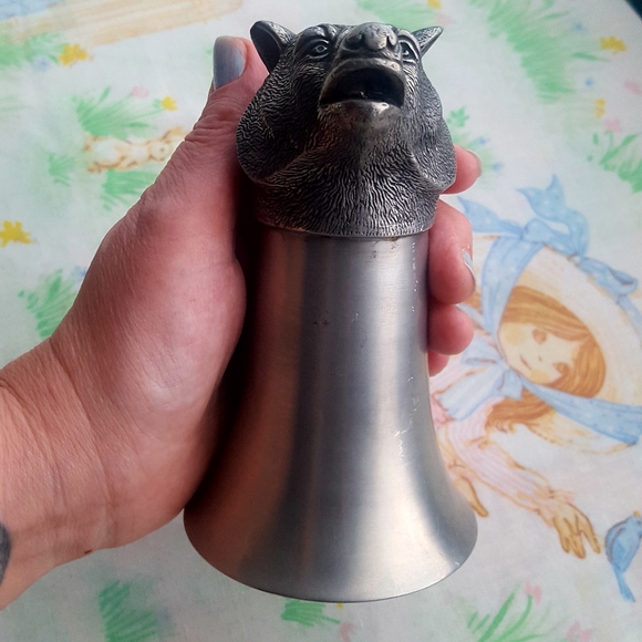 Vintage Bear Stirrup Cup Pewter - Picture 10 of 13